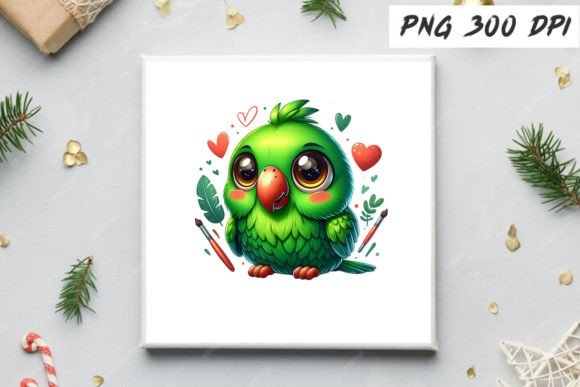 Download Cute and Funny Green Parrot Sublimation - Premium Resources