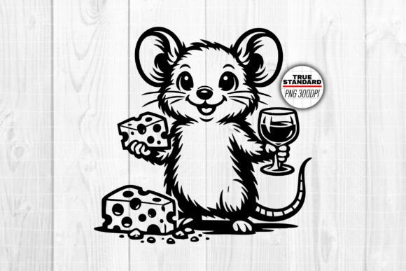 Download Mouse with Cheese and Wine - Cheese Collection