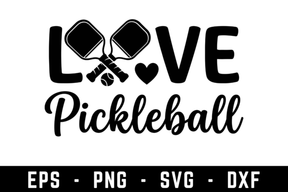 Download Love Pickleball Svg | Svg Cut File - Premium Resources