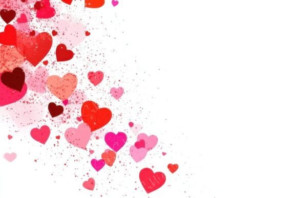 Download Vibrant Heart Shaped Confetti Creating - Premium Resources