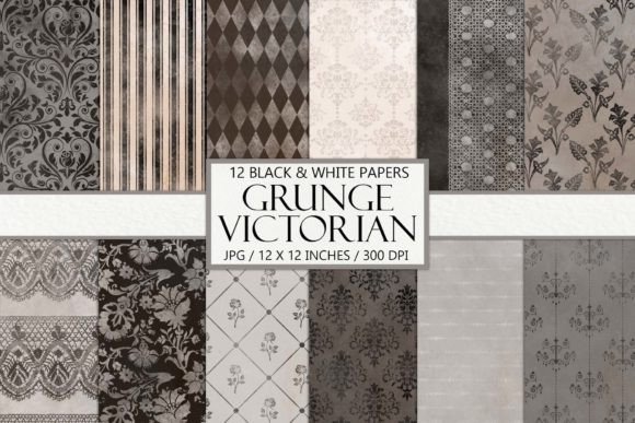 Download Grunge Victorian Digital Scrapbook Paper - Scrapbook Collection