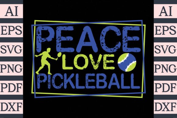 Download Peach Love Pickleball T-Shirt Design - Premium Bundle