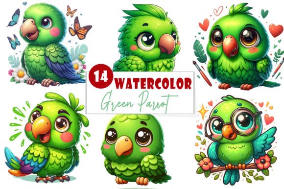 Download Cute and Funny Green Parrot Sublimation - Premium Resources